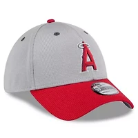 MLB Gray/Red Los Angeles Angels 2025 Batting Practice 39THIRTY Flex Hat