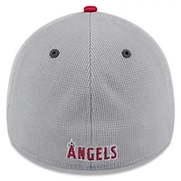MLB Gray/Red Los Angeles Angels 2025 Batting Practice 39THIRTY Flex Hat