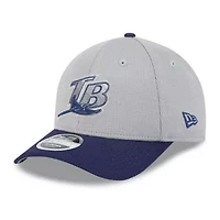 MLB Gray/Navy Tampa Bay Rays 2025 Batting Practice 9FORTY M-Crown Adjustable Hat