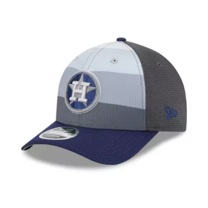 MLB Gray/Navy Houston Astros 2025 Batting Practice 9FORTY M-Crown Adjustable Hat