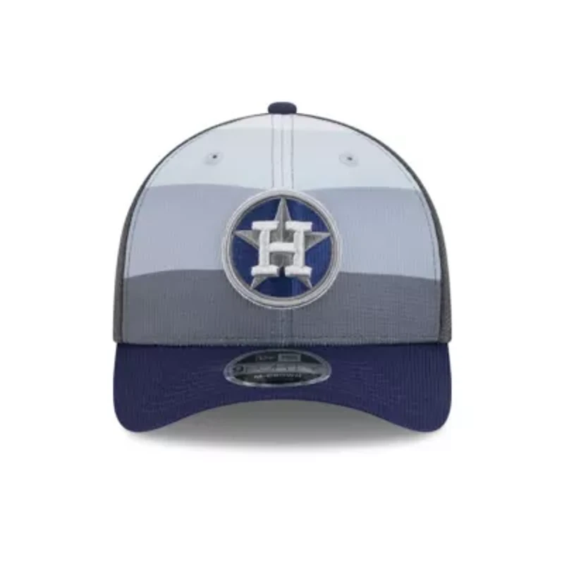 MLB Gray/Navy Houston Astros 2025 Batting Practice 9FORTY M-Crown Adjustable Hat
