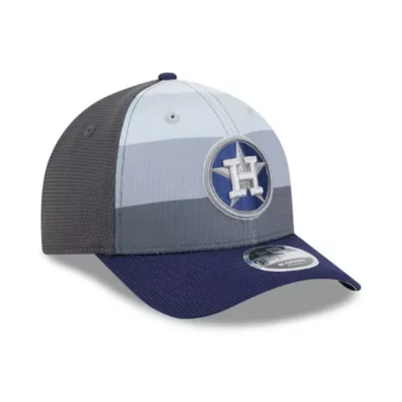 MLB Gray/Navy Houston Astros 2025 Batting Practice 9FORTY M-Crown Adjustable Hat