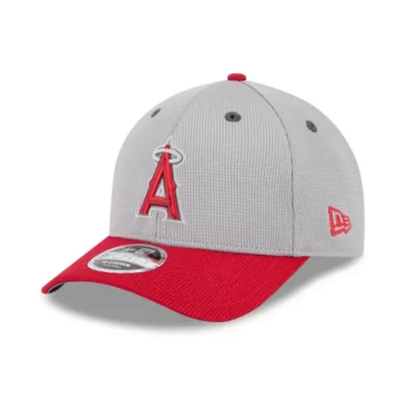MLB Gray/Red Los Angeles Angels 2025 Batting Practice 9FORTY M-Crown Adjustable Hat