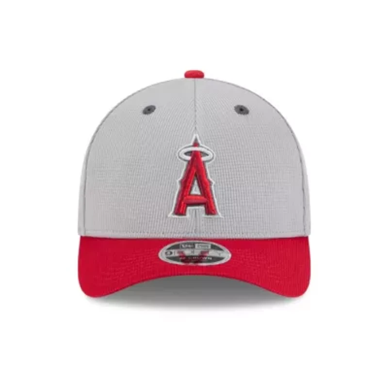 MLB Gray/Red Los Angeles Angels 2025 Batting Practice 9FORTY M-Crown Adjustable Hat