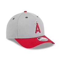 MLB Gray/Red Los Angeles Angels 2025 Batting Practice 9FORTY M-Crown Adjustable Hat