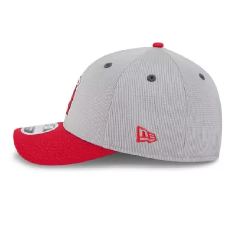 MLB Gray/Red Los Angeles Angels 2025 Batting Practice 9FORTY M-Crown Adjustable Hat