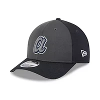 MLB Gray/Navy Atlanta Braves 2025 Batting Practice 9FORTY M-Crown Adjustable Hat