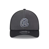 MLB Gray/Navy Atlanta Braves 2025 Batting Practice 9FORTY M-Crown Adjustable Hat