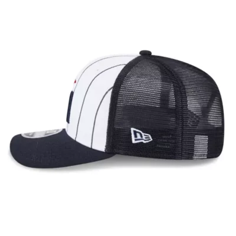 MLB White/Navy Minnesota Twins 2025 Batting Practice 9SEVENTY Stretch-Snap Trucker Hat