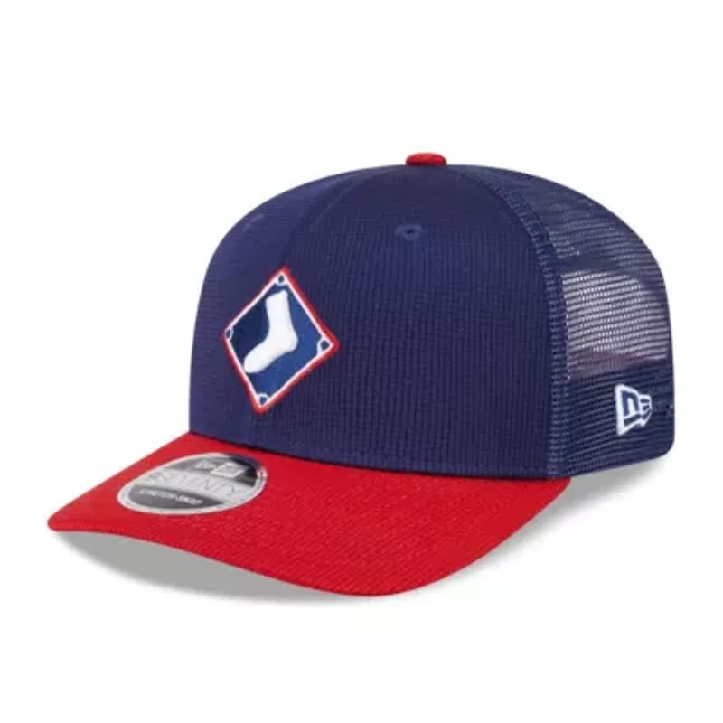 Chicago White Sox MLB Navy/Red Chicago Sox 2025 Batting Practice 9SEVENTY Stretch-Snap Trucker Hat
