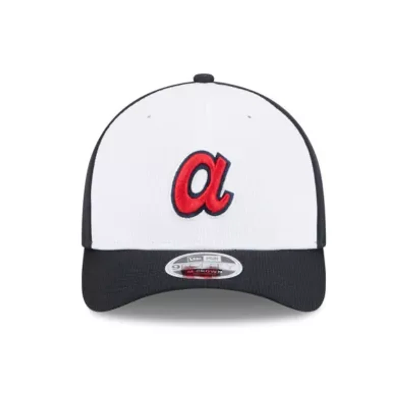 MLB Navy/White Atlanta Braves 2025 Batting Practice 9FORTY M-Crown Adjustable Hat