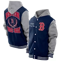 Boston Red Sox MLB Throwback Prep Full-Snap Hoodie Jacket