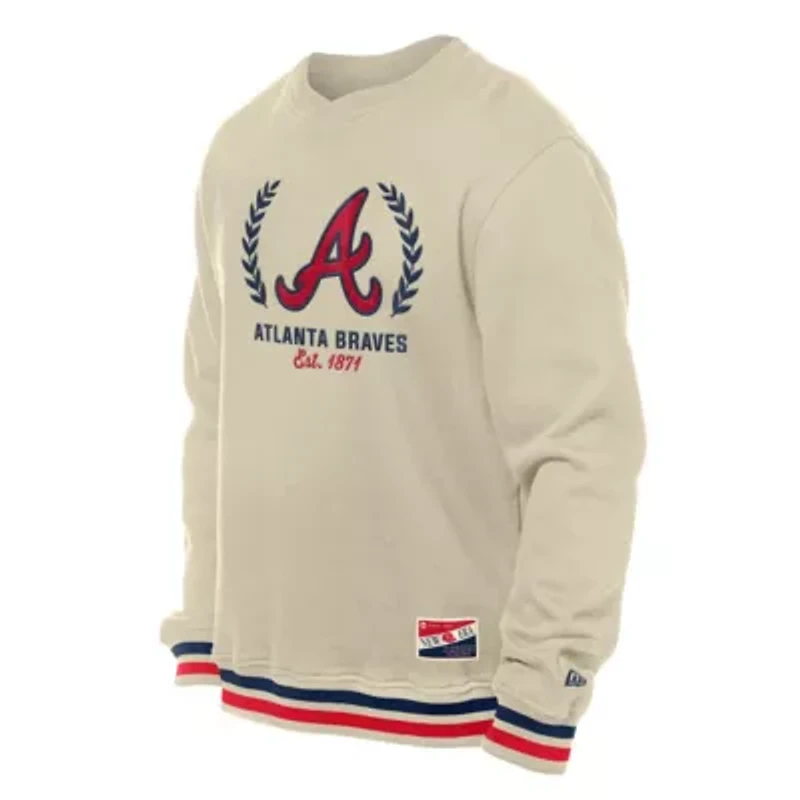MLB Atlanta Braves Throwback Pullover Sweatshirt
