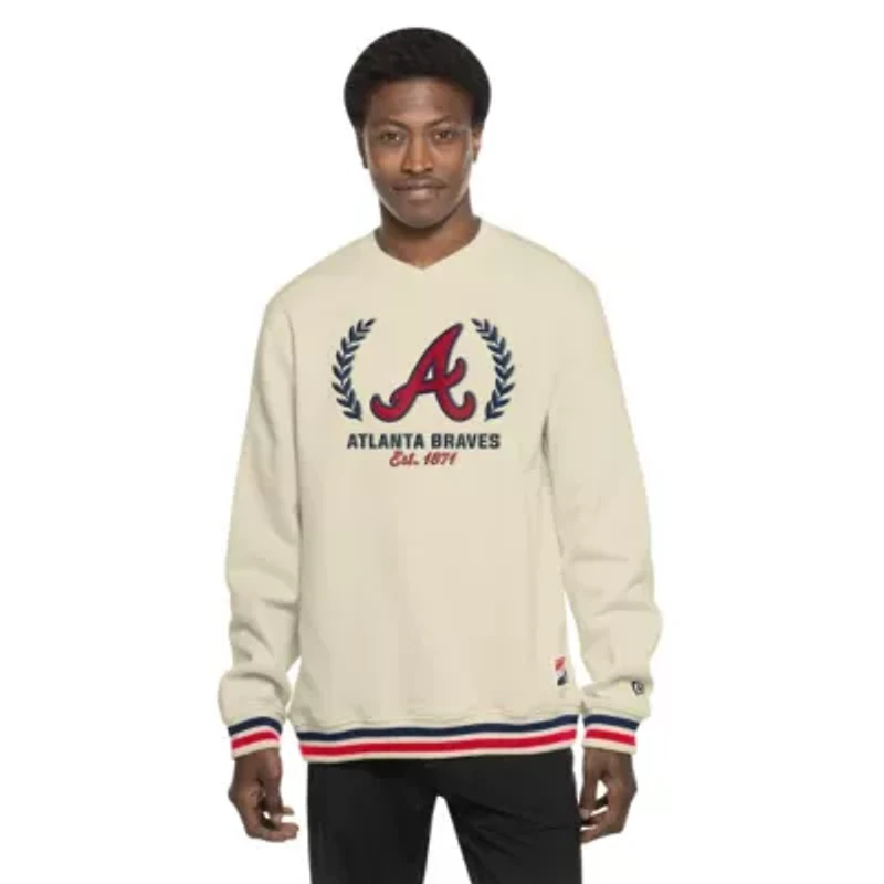 MLB Atlanta Braves Throwback Pullover Sweatshirt