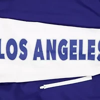 MLB Royal/Gray Los Angeles Dodgers Color Block Full-Zip Hoodie Windbreaker