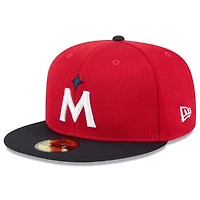 MLB Red/Navy Minnesota Twins 2025 Spring Training 59FIFTY Fitted Hat