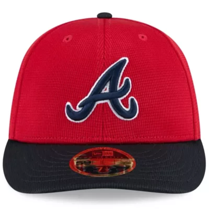MLB Red/Navy Atlanta Braves 2025 Spring Training Low 59FIFTY Fitted Hat