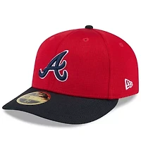 MLB Red/Navy Atlanta Braves 2025 Spring Training Low 59FIFTY Fitted Hat