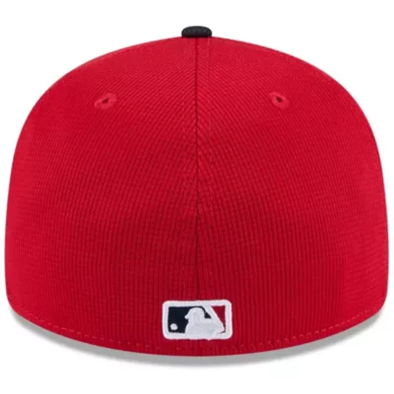 MLB Red/Navy Atlanta Braves 2025 Spring Training Low 59FIFTY Fitted Hat