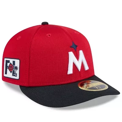 MLB Red/Navy Minnesota Twins 2025 Spring Training Low 59FIFTY Fitted Hat