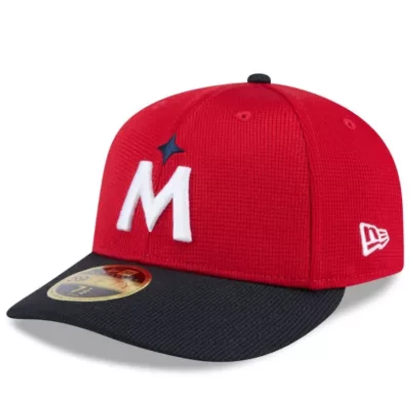 MLB Red/Navy Minnesota Twins 2025 Spring Training Low 59FIFTY Fitted Hat