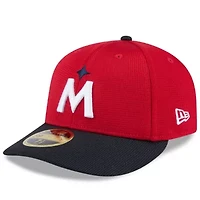 MLB Red/Navy Minnesota Twins 2025 Spring Training Low 59FIFTY Fitted Hat