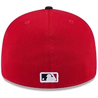 MLB Red/Navy Minnesota Twins 2025 Spring Training Low 59FIFTY Fitted Hat