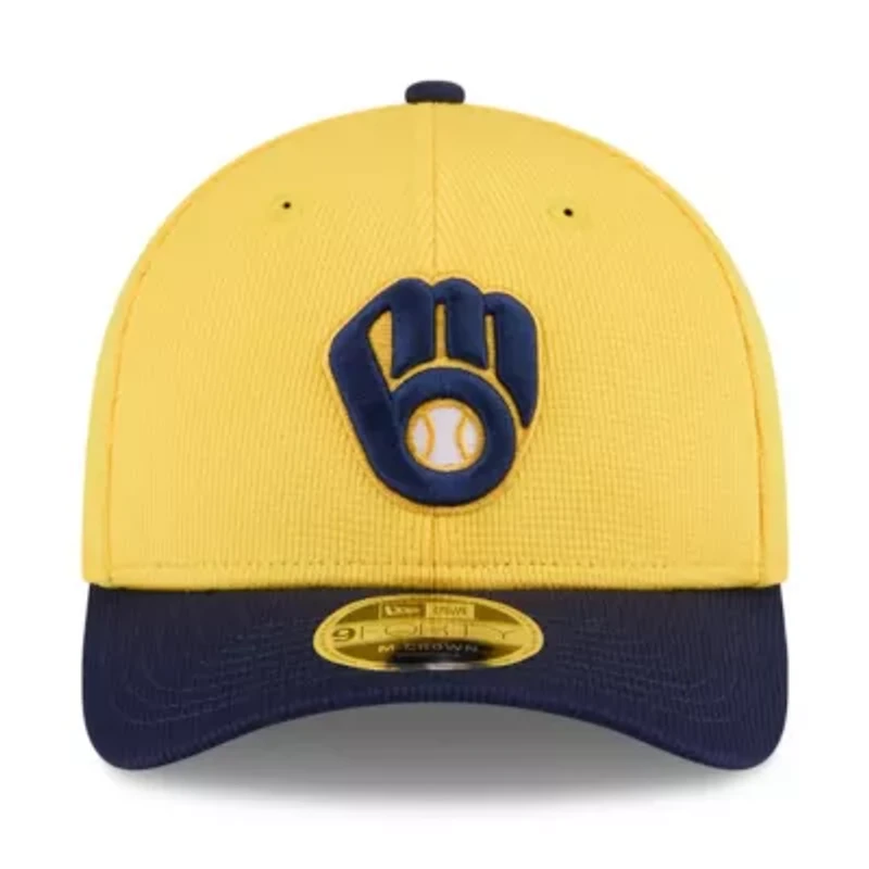 MLB Gold/Navy Milwaukee Brewers 2025 Spring Training 9FORTY Adjustable Hat