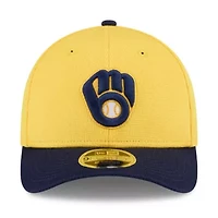 MLB Gold/Navy Milwaukee Brewers 2025 Spring Training 9FORTY Adjustable Hat