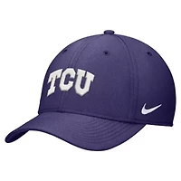 NCAA Nike TCU Horned Frogs 2024 Sideline Rise Swoosh Flex Hat