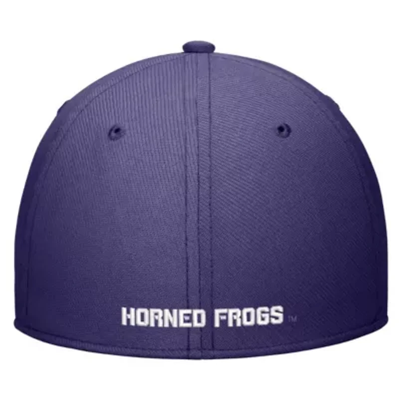 NCAA Nike TCU Horned Frogs 2024 Sideline Rise Swoosh Flex Hat