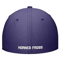 NCAA Nike TCU Horned Frogs 2024 Sideline Rise Swoosh Flex Hat