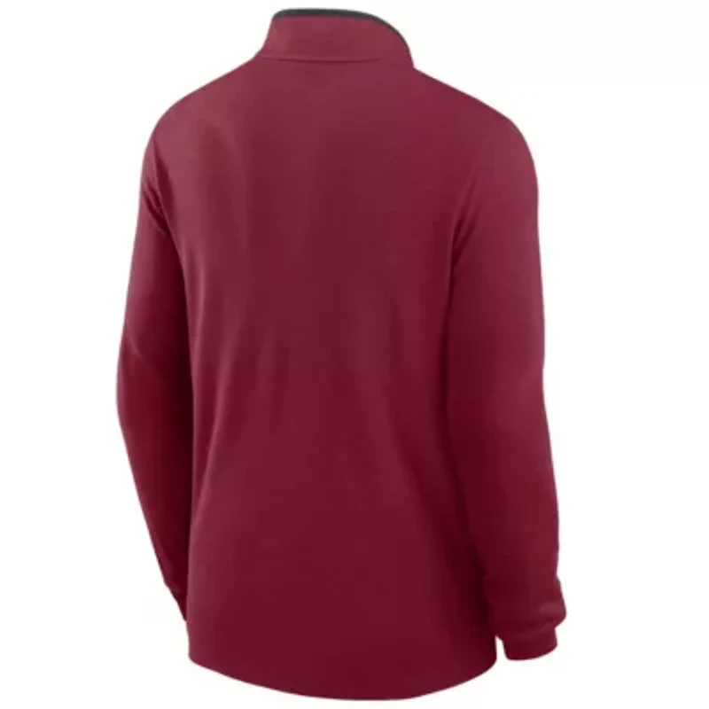 NCAA Nike Washington State Cougars Coaches Courtside Basketball Victory Performance Quarter-Zip Top