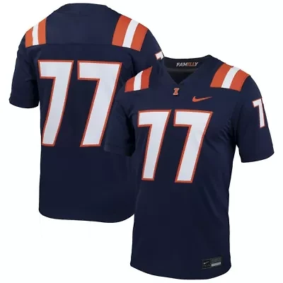 NCAA Nike #77 Illinois Fighting Illini Untouchable Football Jersey