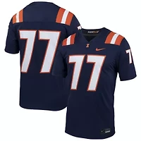 NCAA Nike #77 Illinois Fighting Illini Untouchable Football Jersey