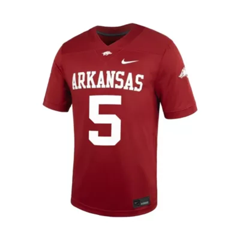 NCAA Nike #5 Arkansas Razorbacks Untouchable Football Jersey