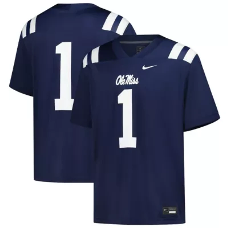 NCAA Nike #1 Ole Miss Rebels Untouchable Football Jersey