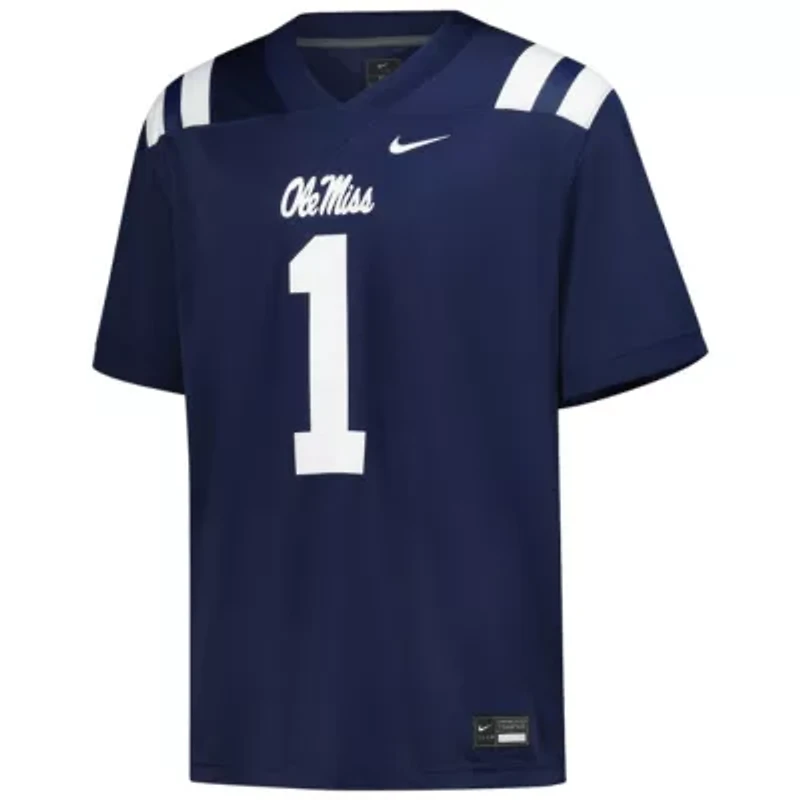 NCAA Nike #1 Ole Miss Rebels Untouchable Football Jersey