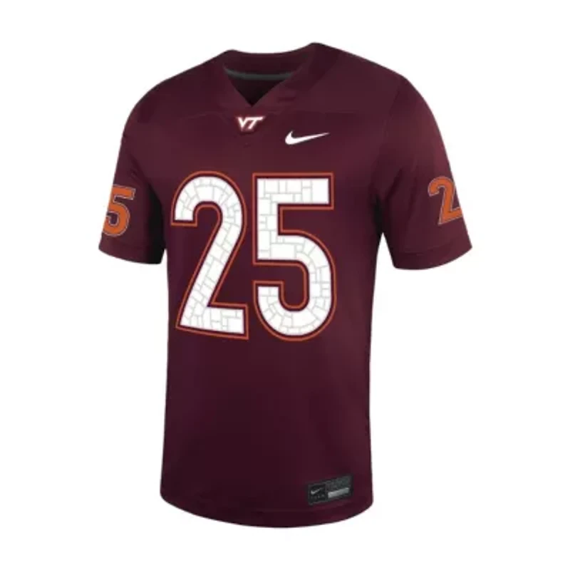 NCAA Nike #25 Virginia Tech Hokies Untouchable Football Jersey