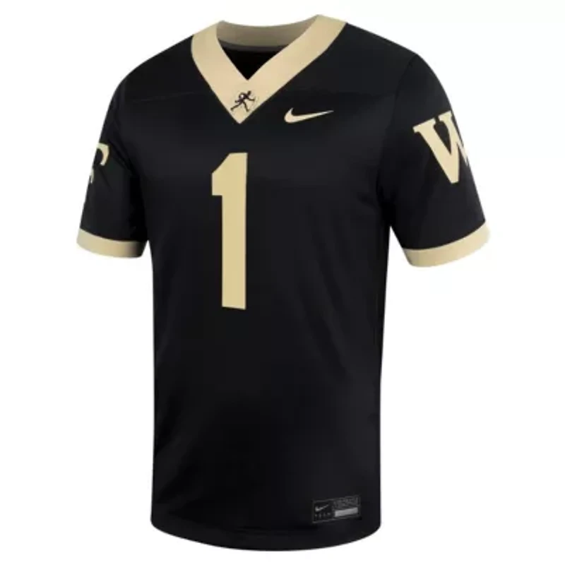NCAA Nike #1 Wake Forest Demon Deacons Untouchable Football Jersey