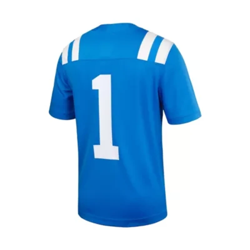 NCAA Nike #1 Powder Ole Miss Rebels Untouchable Football Jersey