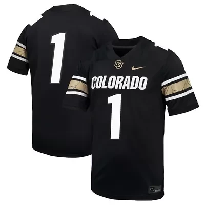NCAA Nike #1 Colorado Buffaloes Throwback Game Jersey
