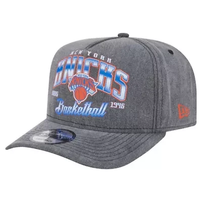 NBA New York Knicks Throwback Washed Pre-Curved 9FIFTY Snapback Hat