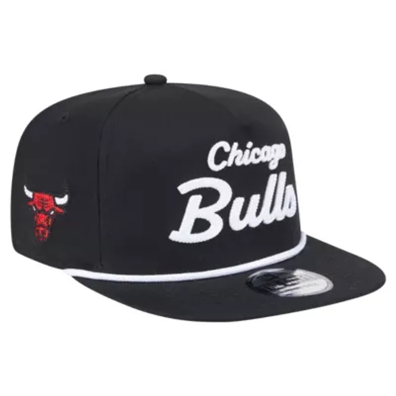 NBA Chicago Bulls Team Text Golfer Snapback Hat