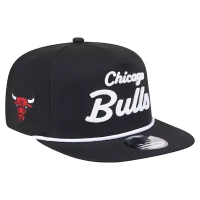 NBA Chicago Bulls Team Text Golfer Snapback Hat