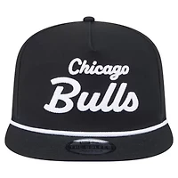 NBA Chicago Bulls Team Text Golfer Snapback Hat