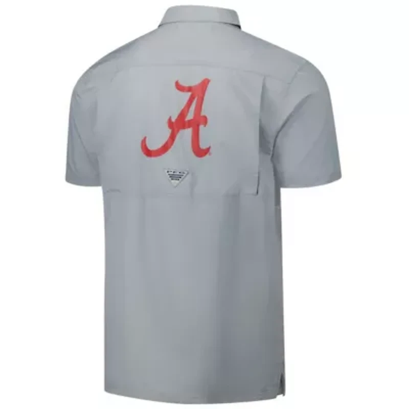 Alabama Crimson Tide NCAA PFG Slack Tide™ Omni-Shade™ Button-Up Camp Shirt