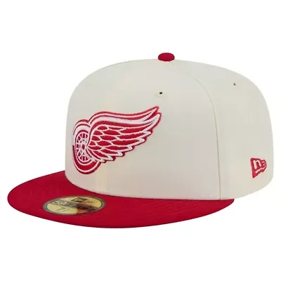 NHL Detroit Wings Chrome Two-Toned 59FIFTY Fitted Hat