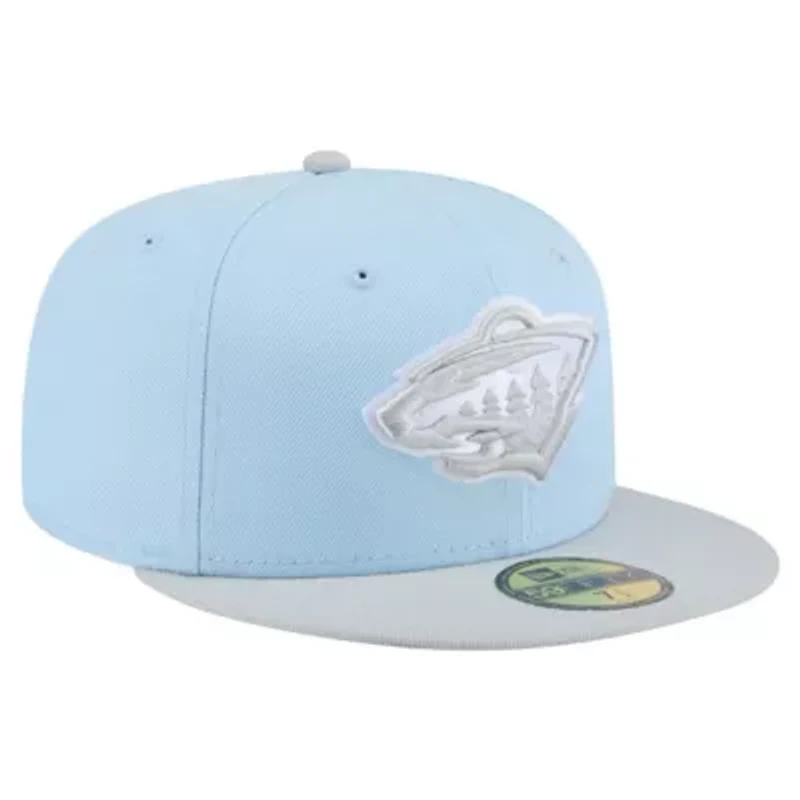 NHL Light Blue/Gray Minnesota Wild Color Pack Two-Tone 59FIFTY Fitted Hat
