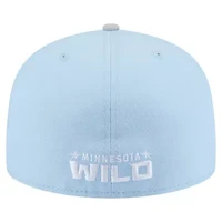 NHL Light Blue/Gray Minnesota Wild Color Pack Two-Tone 59FIFTY Fitted Hat